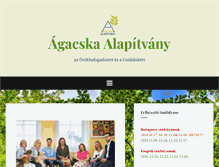 Tablet Screenshot of agacska.hu